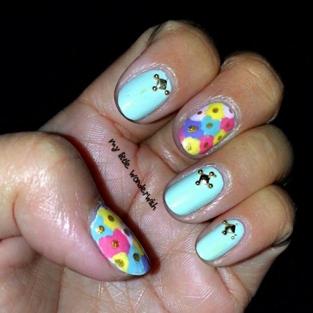 mint nail art (9)