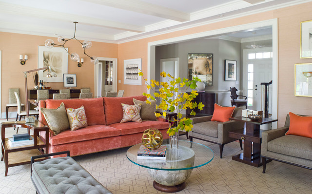 Soft Peach Color Walls for Sophisticated Interior Look