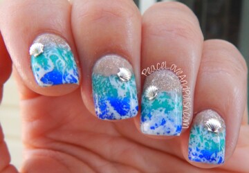 17 Creative Beach Inspired Nail Art Ideas - summer nail art, beach inspired nail art, beach inspired, beach