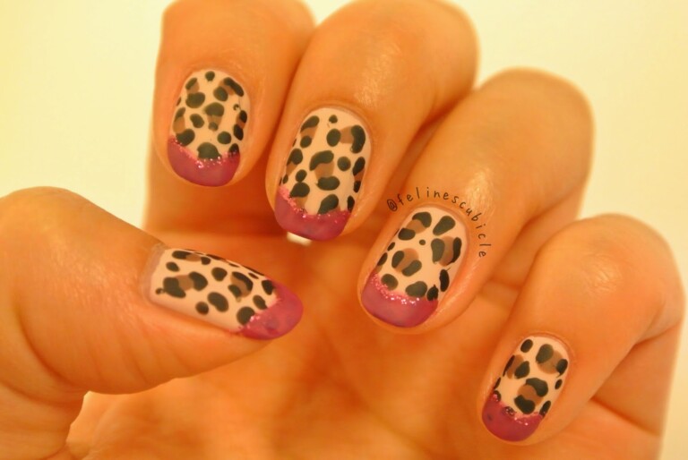 9. Black and White Animal Print Nail Art - wide 1