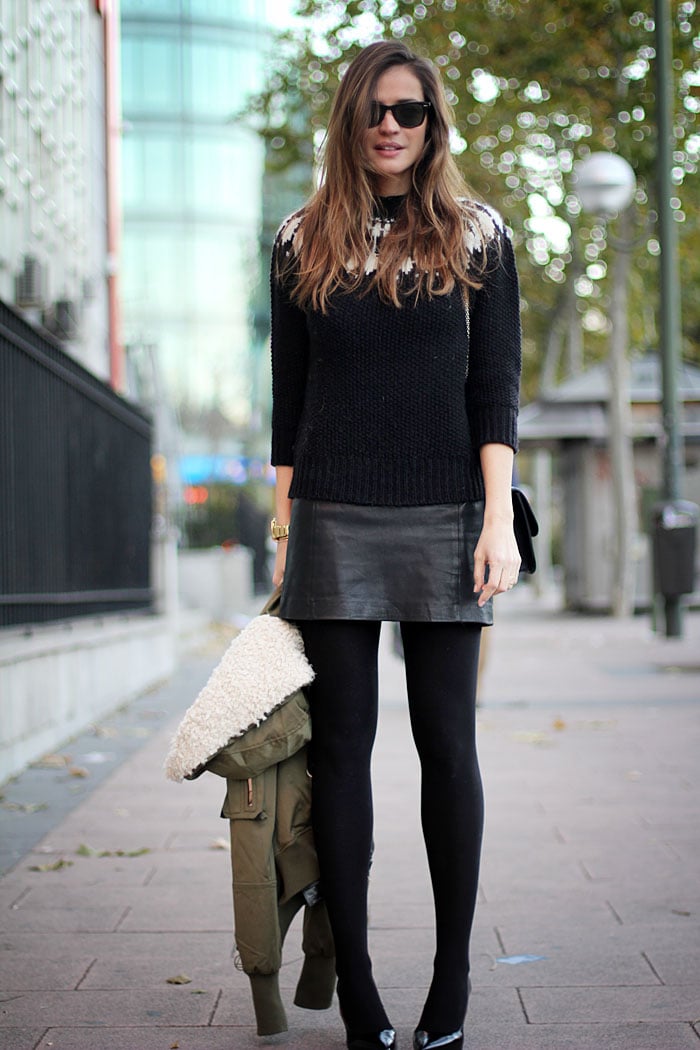 22 Chic Sweater and Skirt Street Style Combinations for Fall
