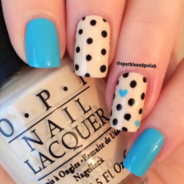 Cute Dots on Your Nails for Adorable Nails Look