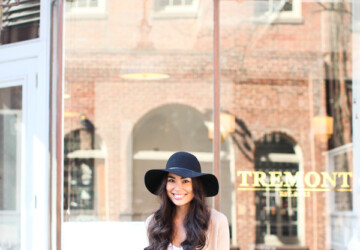 22 Stylish Outfit Ideas with Hats for Trendy Fall Look - woman hats, hat outfit udeas, hat, floppy hat, fall trend, fall outfit ideas, fall fashion