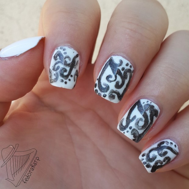 Amazing Black and White Nail Designs-17 Unique Nail Art Ideas You Will Love