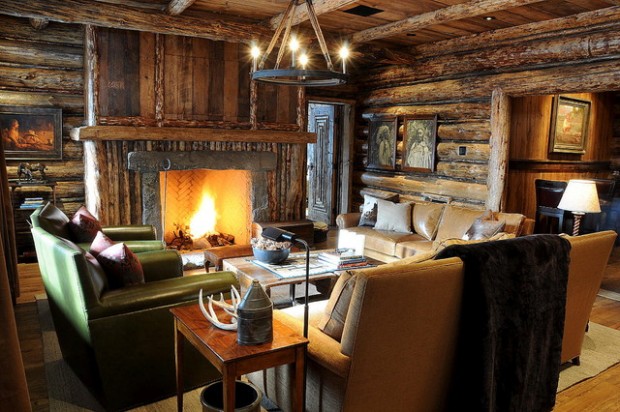 Cozy cabin fireplace  (15)