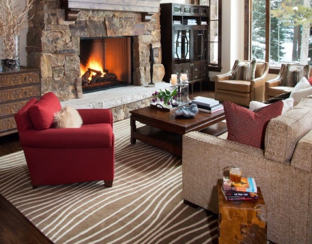 Cozy cabin fireplace  (17)