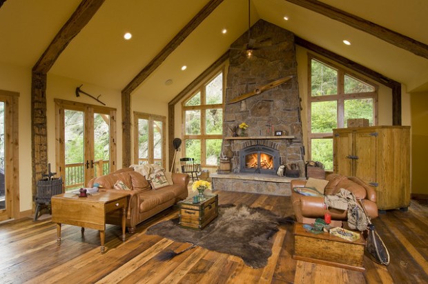 Cozy cabin fireplace  (20)