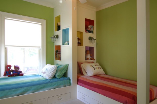 space saving childrens bedroom