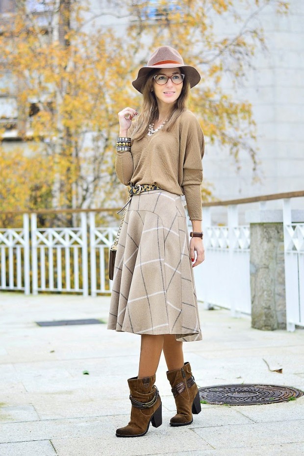 midi dress winter outfit