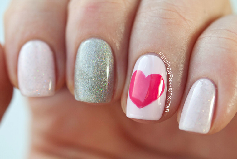 24 Cute Nail Art Ideas for Valentine's Day - Valentine's day nail art, Valentine's day, nails, Nail polish, Nail Art, cute nail art