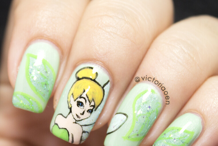 20 Beautiful Nail Art Ideas Inspired by Fairy Tales - romantic nails, romantic nail art, nail design, nail art ideas, fairy tale nail art, fairy tale