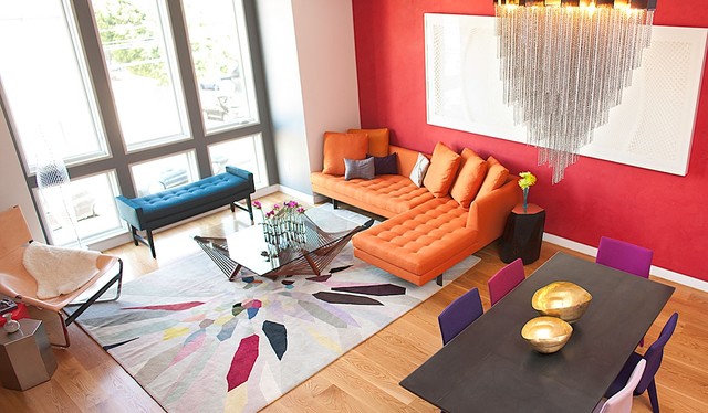 20 Bright and Colorful Living Room Ideas - living room design, living room decorating, living room decor, Living room, energetic, Colorful, color, bright