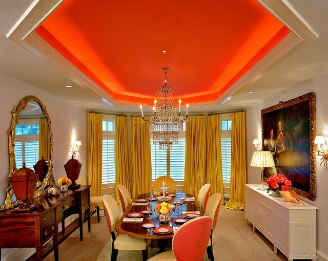 20 Amazing Dining Room Design Ideas with Tray Ceiling - Tray Ceiling dining room, Tray Ceiling, dining room design ideas, dining room, ceiling