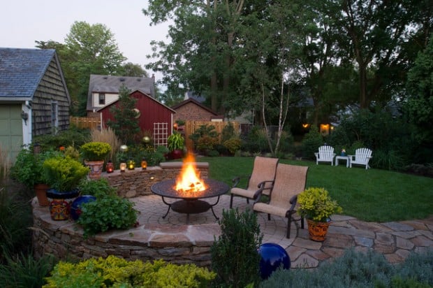 20 Landscaping Backyard Fire Pit Design, Landscaping Around Fire Pit