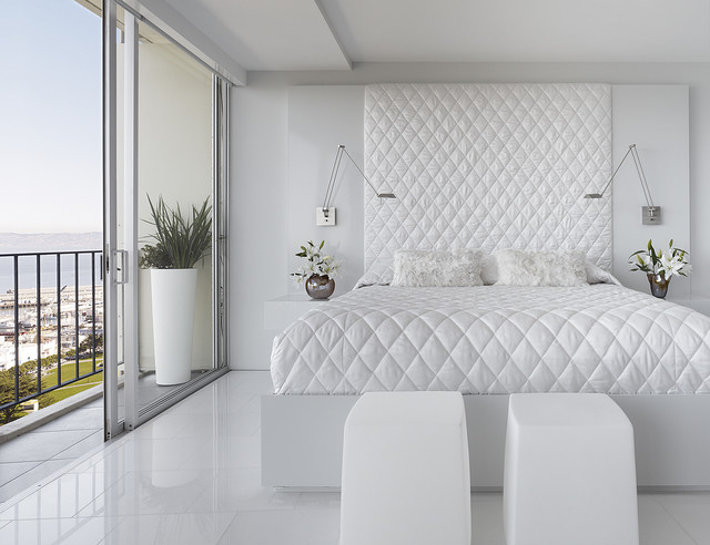 17 Elegant White Bedroom Design Ideas - white interior, white bedroom, bedroom design ideas, bedroom design