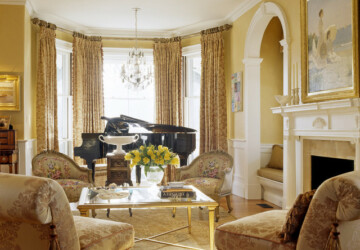 18 Extravagant Living Rooms with Golden Tone Details - luxurious living room, Luxurious, Living room, home design, gold, chich living room