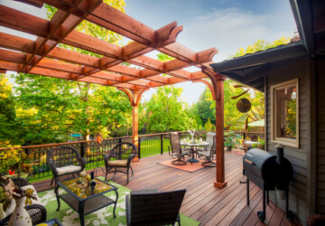 20 Deck Pergola Design Ideas for Enhanced Beauty of Your Outdoor area - Pergola, outdoors, outdoor, landscape, design ideas, design, deck pergola desing, deck pergola, deck, backyard