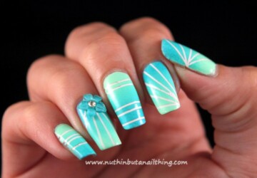 17 Gorgeous Nail Art Ideas Created with Scotch Tape - Scotch Tape nail art, Scotch Tape, nail desins, nail art ideas, easy nail art