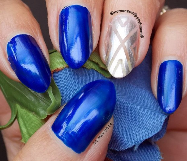 nomorenailpolishmum.blogspot.co.uk 010-GOT02-Silver Accent and PIA Blue27-30May2014