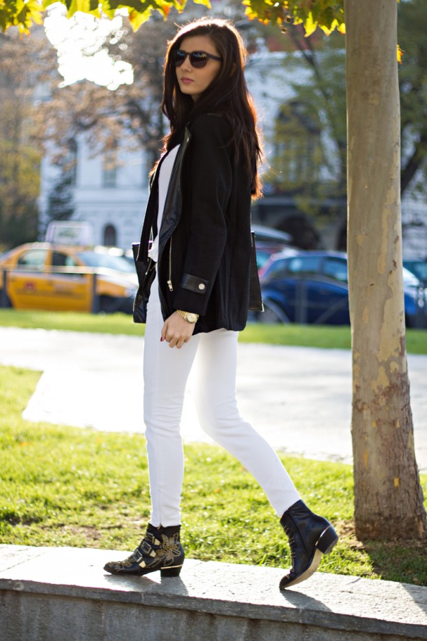 17 Chic Outfit Ideas With White Jeans - Style Motivation