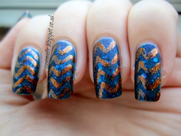 Chevrons-Nail-Designs-in-18-Beautiful-and-Elegant-Ideas-2