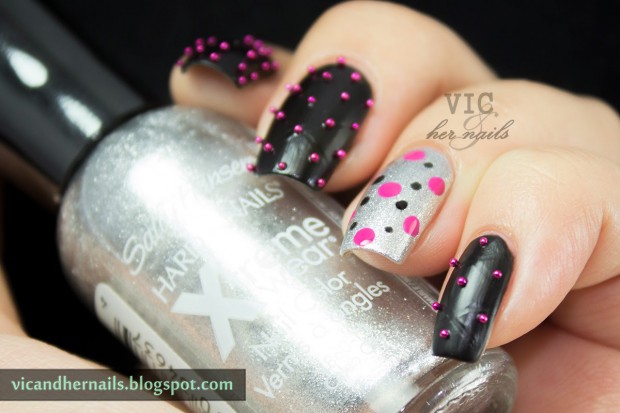 GOT-black-silver-caviar-nail-art-ls