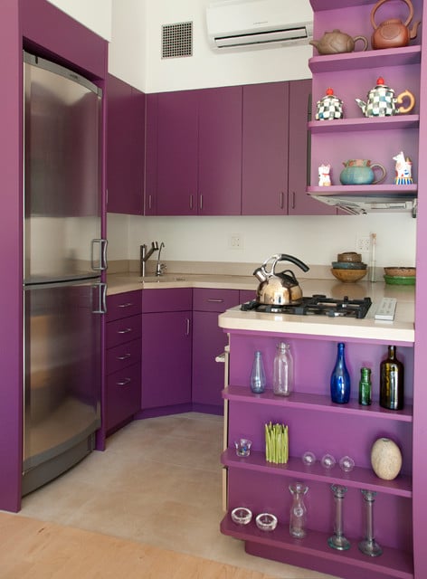 15 Modern Purple Kitchen Design Ideas