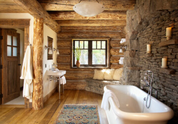 18 Ideas For Perfect Rustic Bathroom Design - rustic bathroom, rustic, home design, home, bathroom