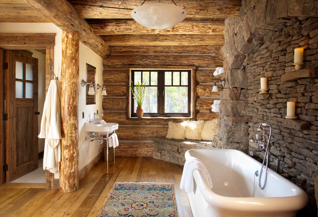 18 Ideas For Perfect Rustic Bathroom Design - rustic bathroom, rustic, home design, home, bathroom