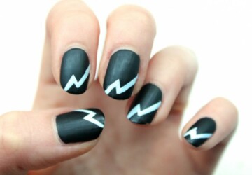 Black and White Nail Designs-15 Unique Nail Art Ideas You Will Love - nail art ideas, monochrome nail art, black and white nail art, black and white