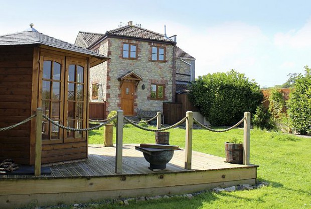 wooden shed