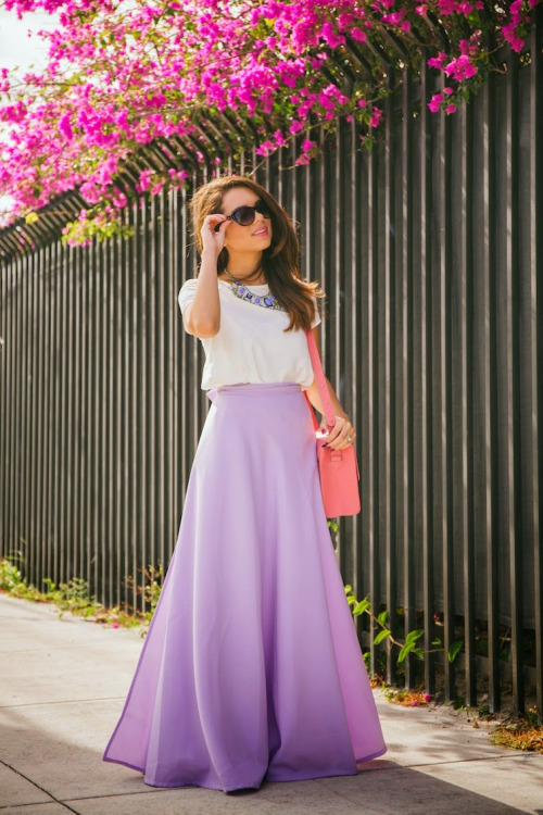 maxi skirt summer outfit ideas