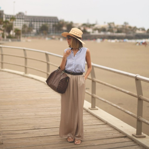 long skirt summer outfit