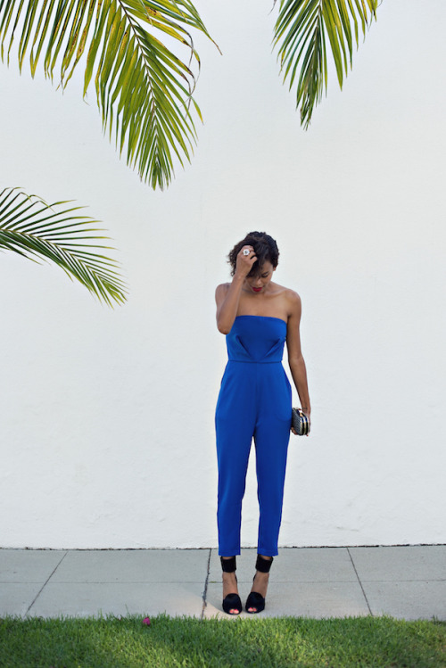 blue romper outfit