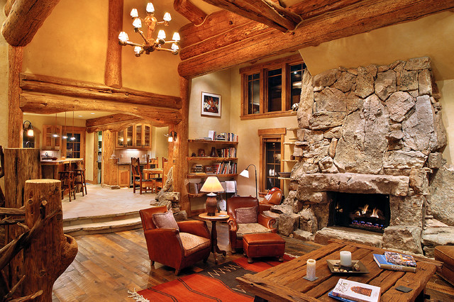 21 Rustic Log Cabin Interior Design Ideas - Log Cabin Home Decorating Ideas