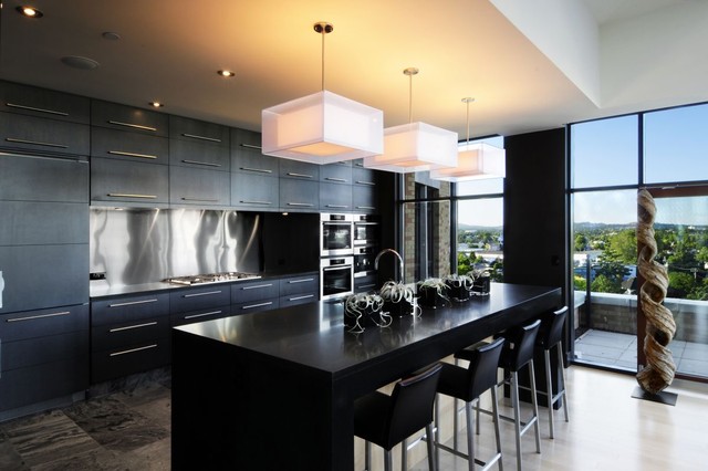 19 Elegant Dark Kitchen Design Ideas - kitchens, kitchen designs, kitchen design, kitchen, home design, home, Elegant, dark kitchens, dark kitchen, dark, black kitchens, black kitchen, Black