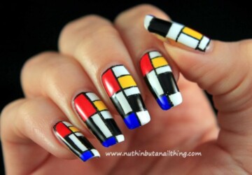 Abstract Nail Art Ideas- 20 Creative and Unique Nail Designs - unique nails, nail art ideas, creative nail art ideas, Abstract Nail Art Ideas