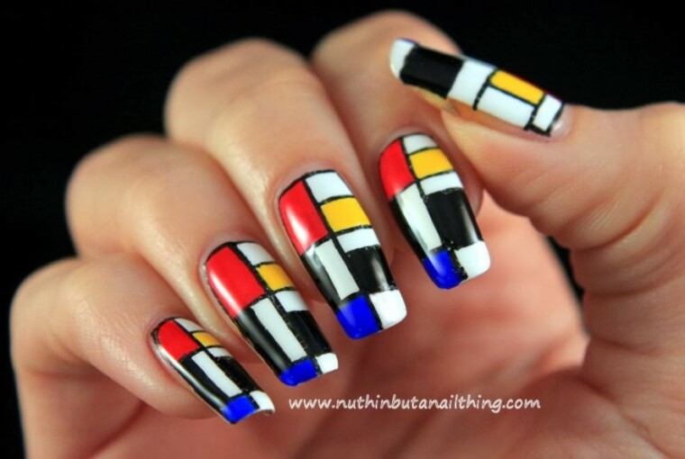 Abstract Nail Art Ideas- 20 Creative and Unique Nail Designs - unique nails, nail art ideas, creative nail art ideas, Abstract Nail Art Ideas