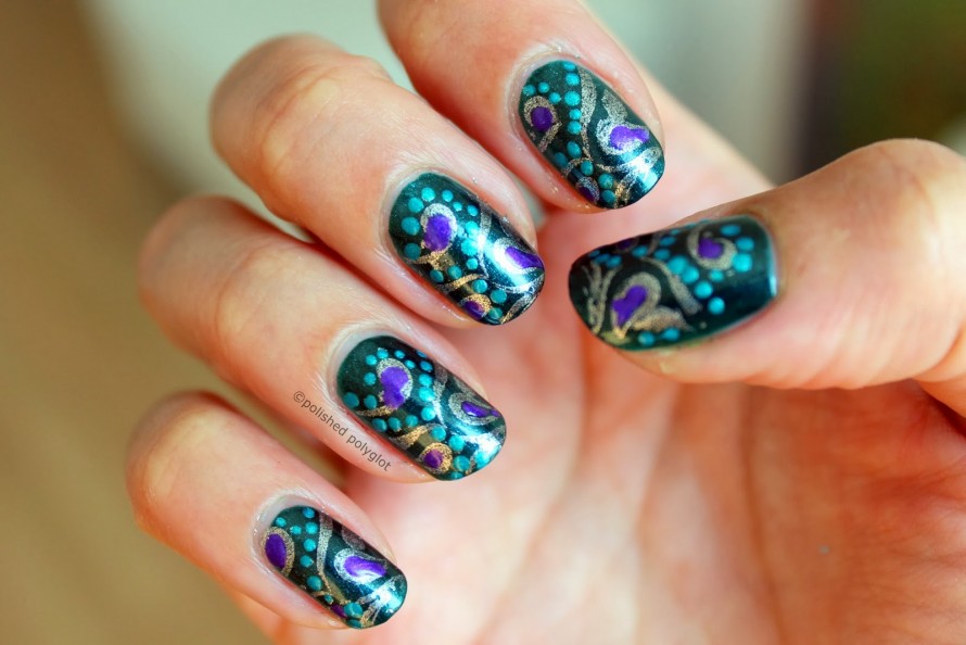 1. Colorful Abstract Nail Art Design - wide 5