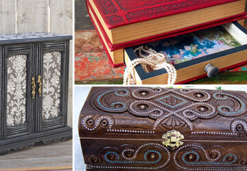 16 Unique Handmade Jewelry Box Designs For Elegant Jewelry Storage And Display - wooden, wood, watch, vintage, unique, store, Storage, stone, secret, pyramid, puzzle, personalized, jewelry, jewel, Homemade, handmade, handcrafted, glass, etsy, diy, display, decorations, decoration, decor, creative, craft, compartment, carved, box, Accessories