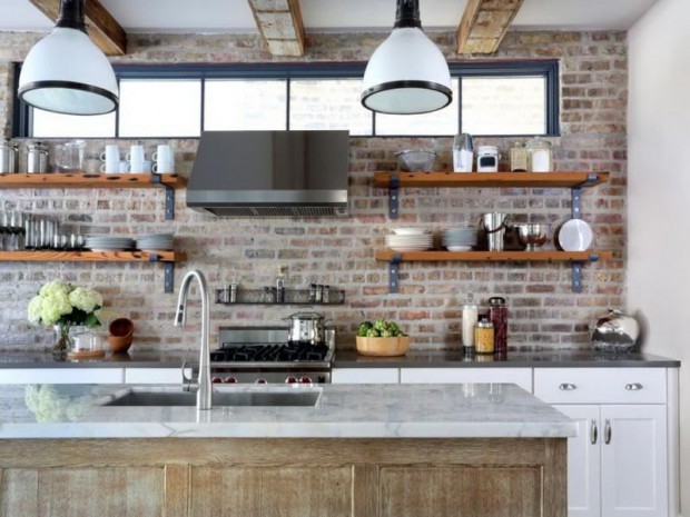 Industrial-kitchen-with-open-shelving