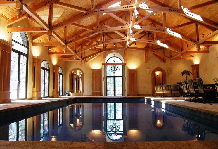 20 Luxury Indoor Swimming Pool Designs For A Delightful Dip - swimming pools, Luxurious, indoor swimming pool, indoor design