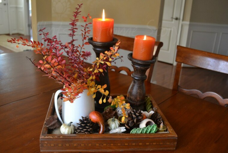 17 Beautiful DIY Fall Centerpieces - Projects, project, fall centerpiece, Fall, diy, crafts, craft, Centerpiece, autumn