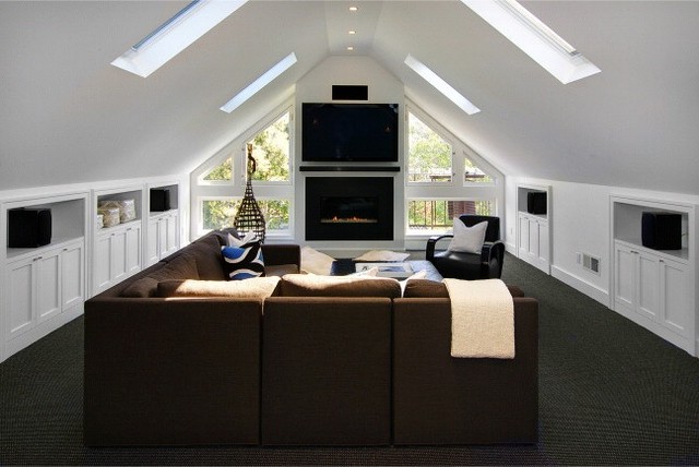 Amazing Ideas for Cozy Attic Family Room