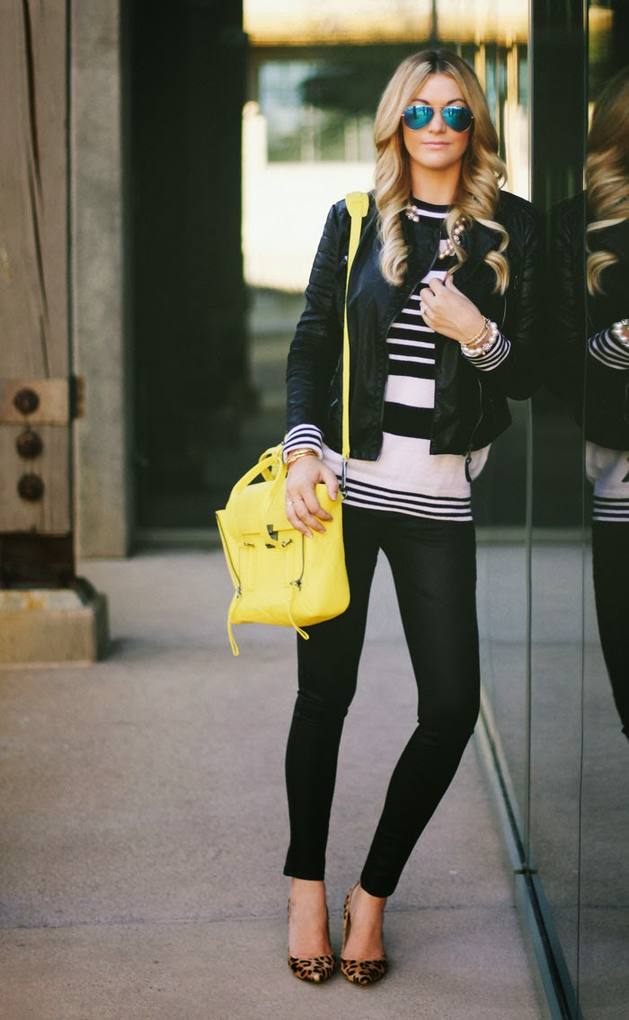 18 Stylish Ways to Wear Black Leather Jacked this Fall