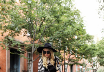 20 Stylish Ways to Wear Stripes from Now Through Fall - stripes outfit ideas, stripes outfit, Statement Stripes, fall stripes outfits, fall outfit ideas, black and white stripes