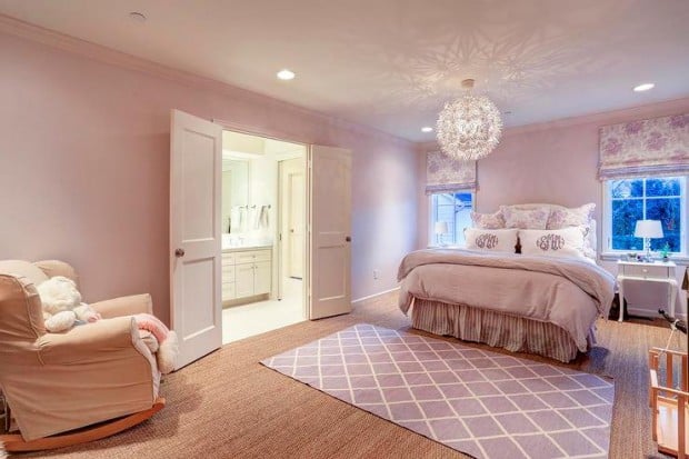 pink-purple-girl-bedroom-double-en-suite-bathroom-doors-purple-lattice-rug