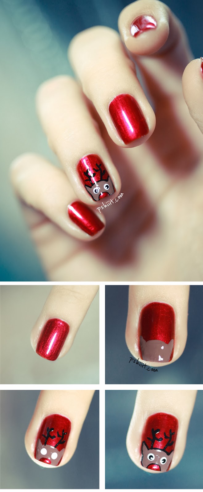 16 Creative and Easy DIY Christmas Nail Art Ideas and Tutorials