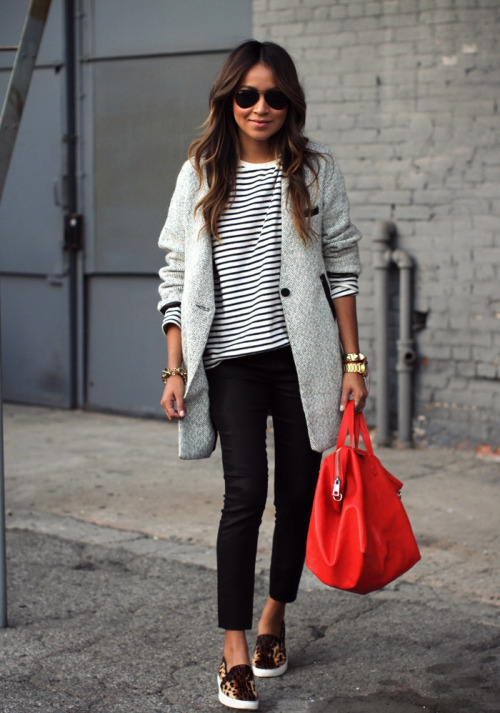 grey jacket outfit