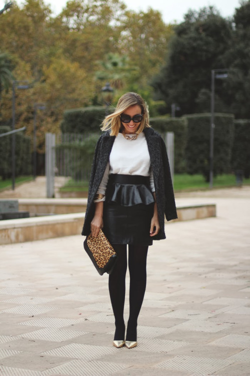 22 Stylish Ways How to Wear Leather Skirts This Winter